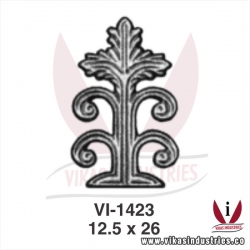 <p>wrought iron leaves flowers</p>